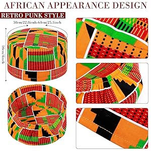 Amazon.com: Yinkin 3 Pcs 80s 90s Hip Hop Costume Set African